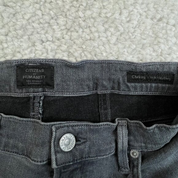 Citizens Of Humanity Chrissy High Rise Skinny Jean Trance Grey FLAW - Picture 5 of 15